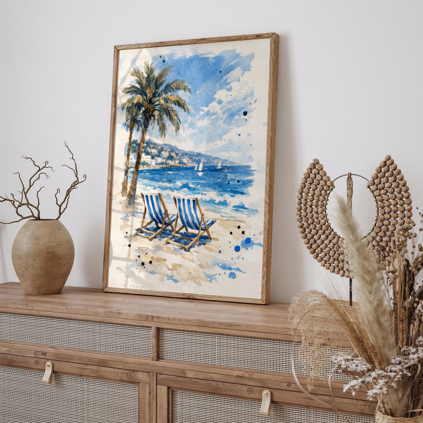 French Riviera Travel Poster – Côte d’Azur Wall Art
