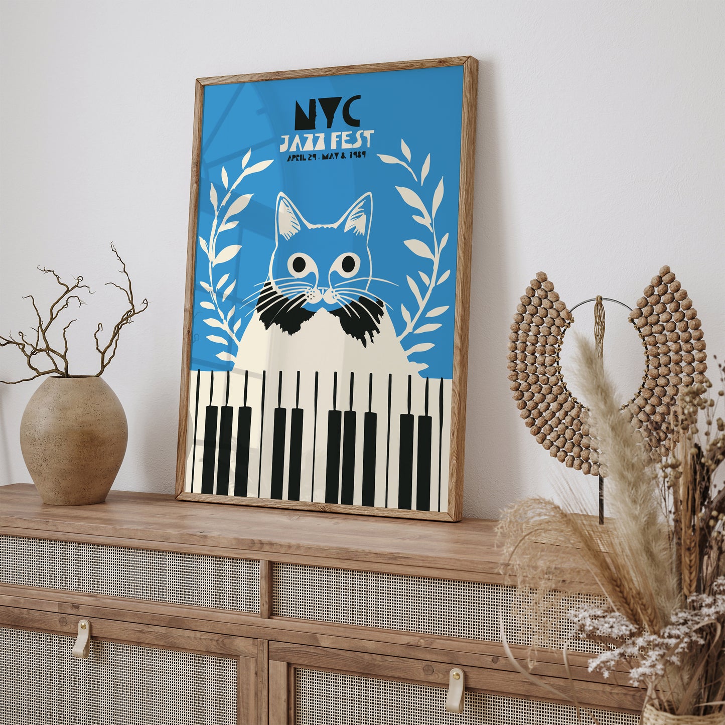 NYC Jazz Fest Retro Music Poster