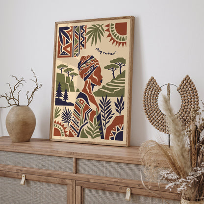 Stay Rooted Afrohemian Poster