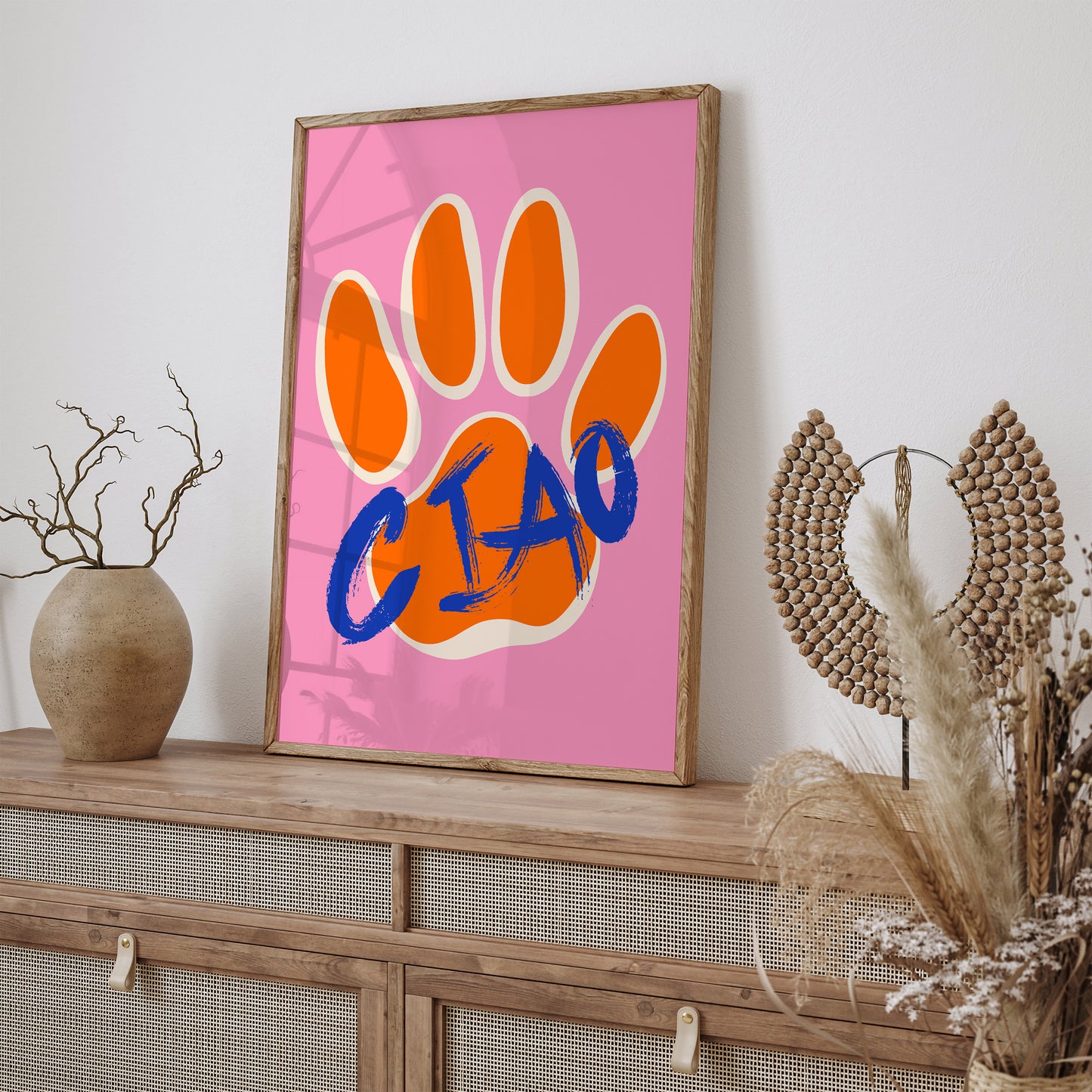 Ciao Pop Art Cats Paw Wall Art 2024