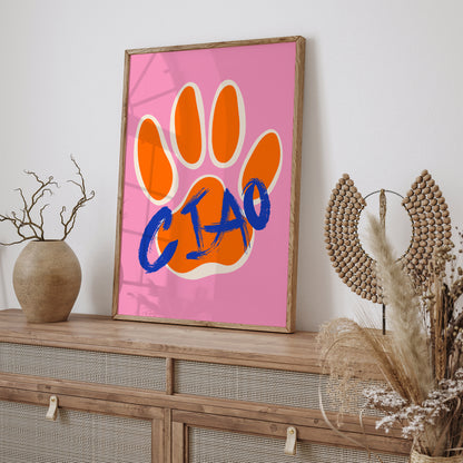 Ciao Pop Art Cats Paw Wall Art 2024