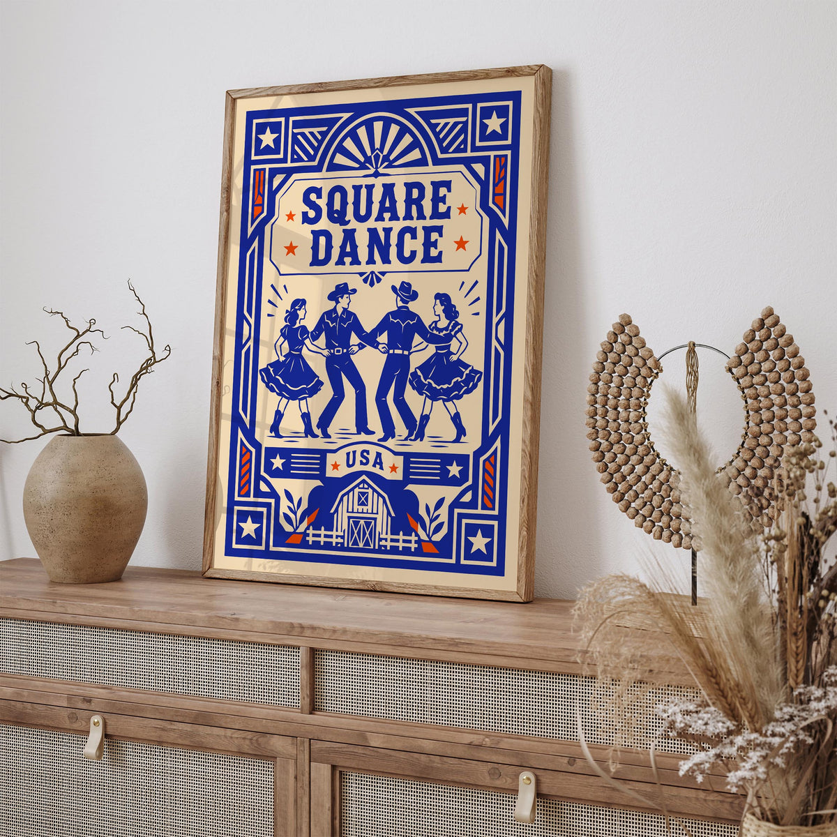 Square Dance USA Art Poster