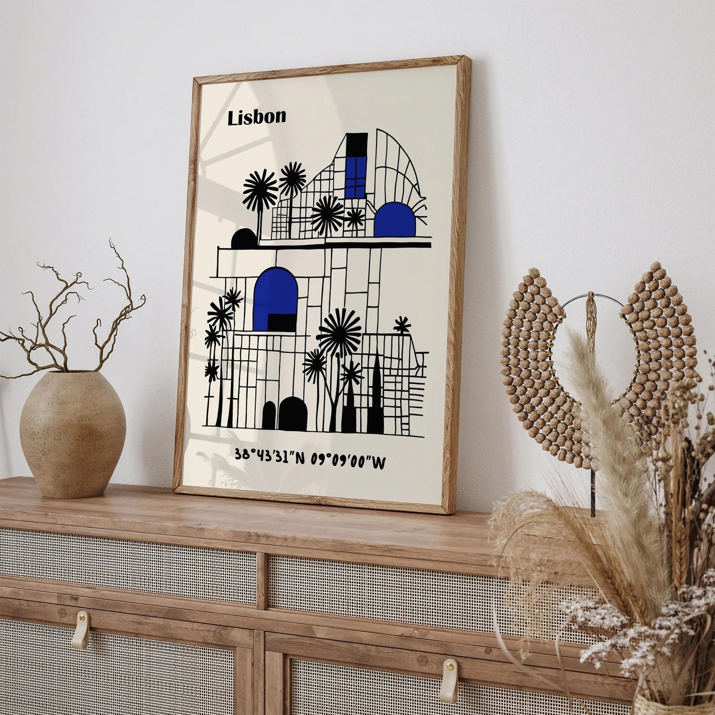 Lisbon Wall Art – Geometric Abstract Art Print