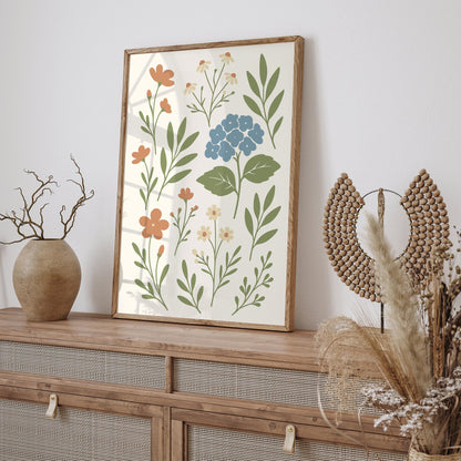 Vintage Floral Grandmother Poster