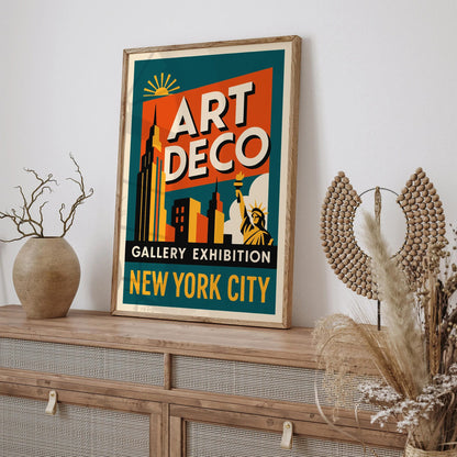 Art Deco Gallery Exhibition New York City Poster