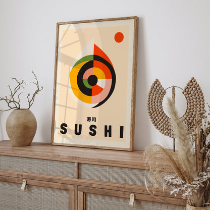 Minimalist Abstract Sushi Poster