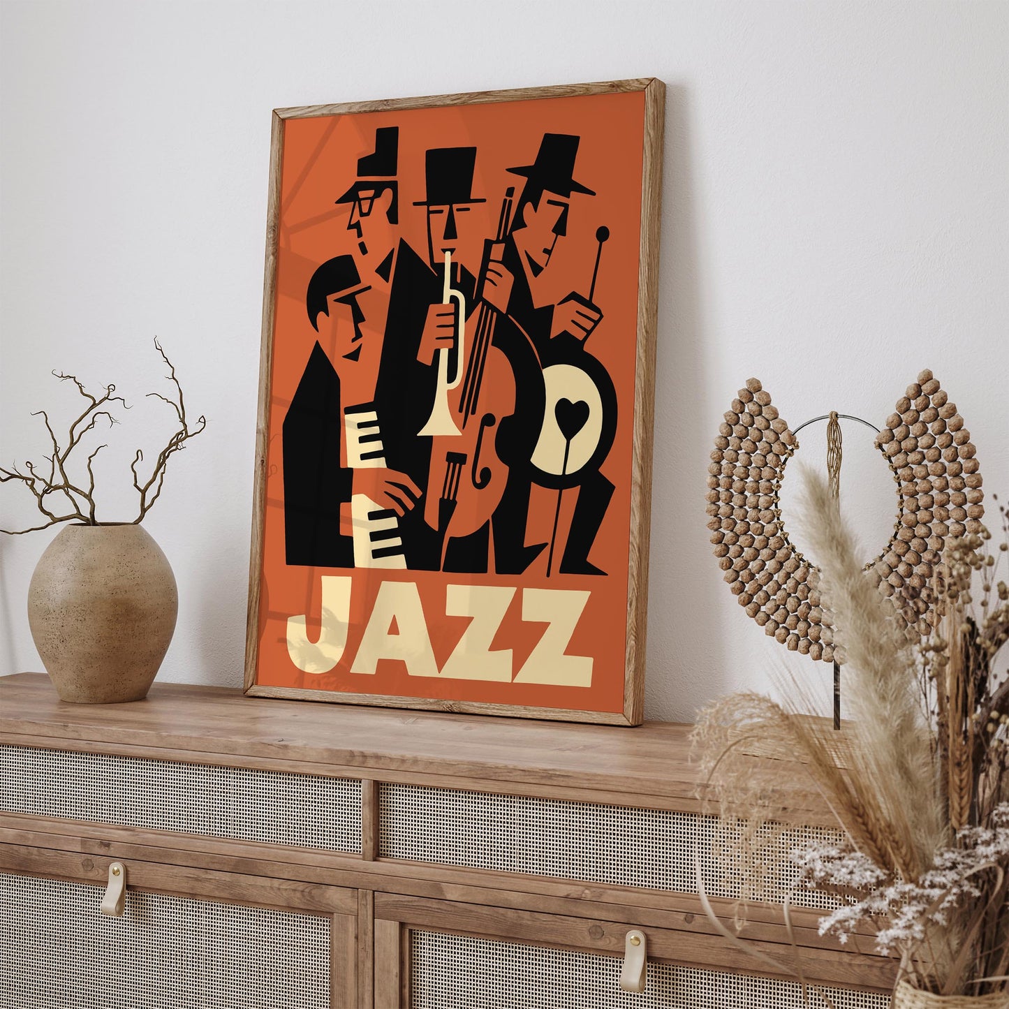 Jazz Night Music Poster - Retro Music Club Wall Art Decor