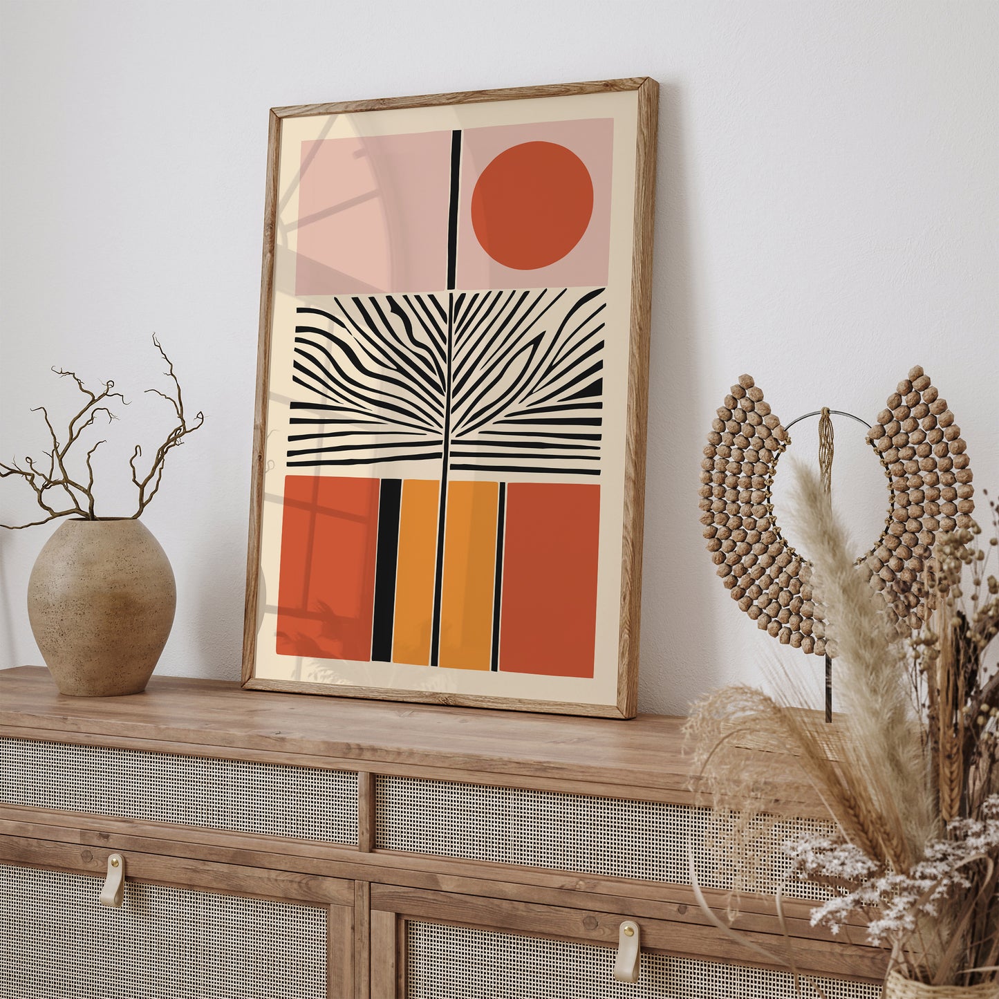 Mid Century Modern Living Room Art Print