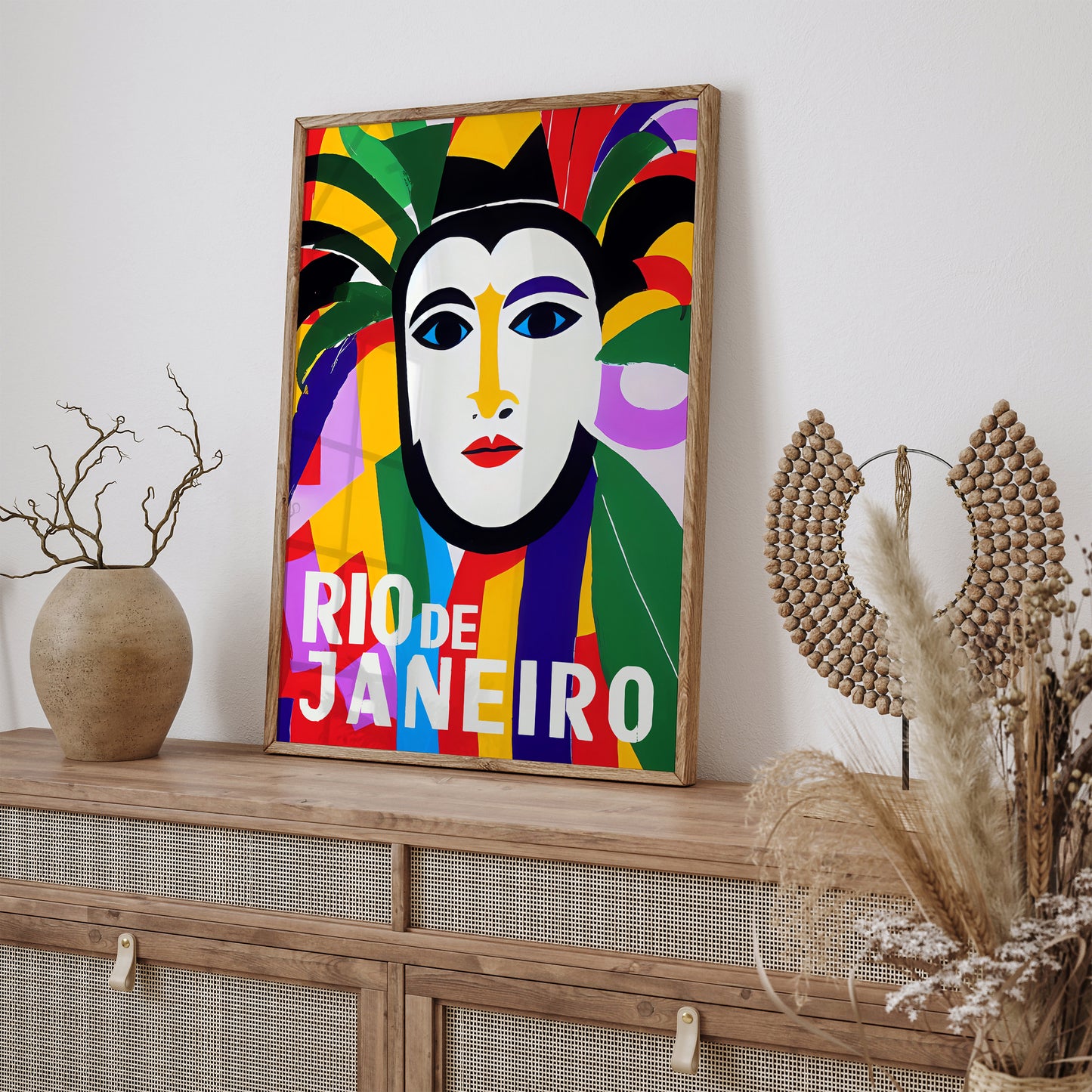 Rio De Janeiro Colorful Festival Poster