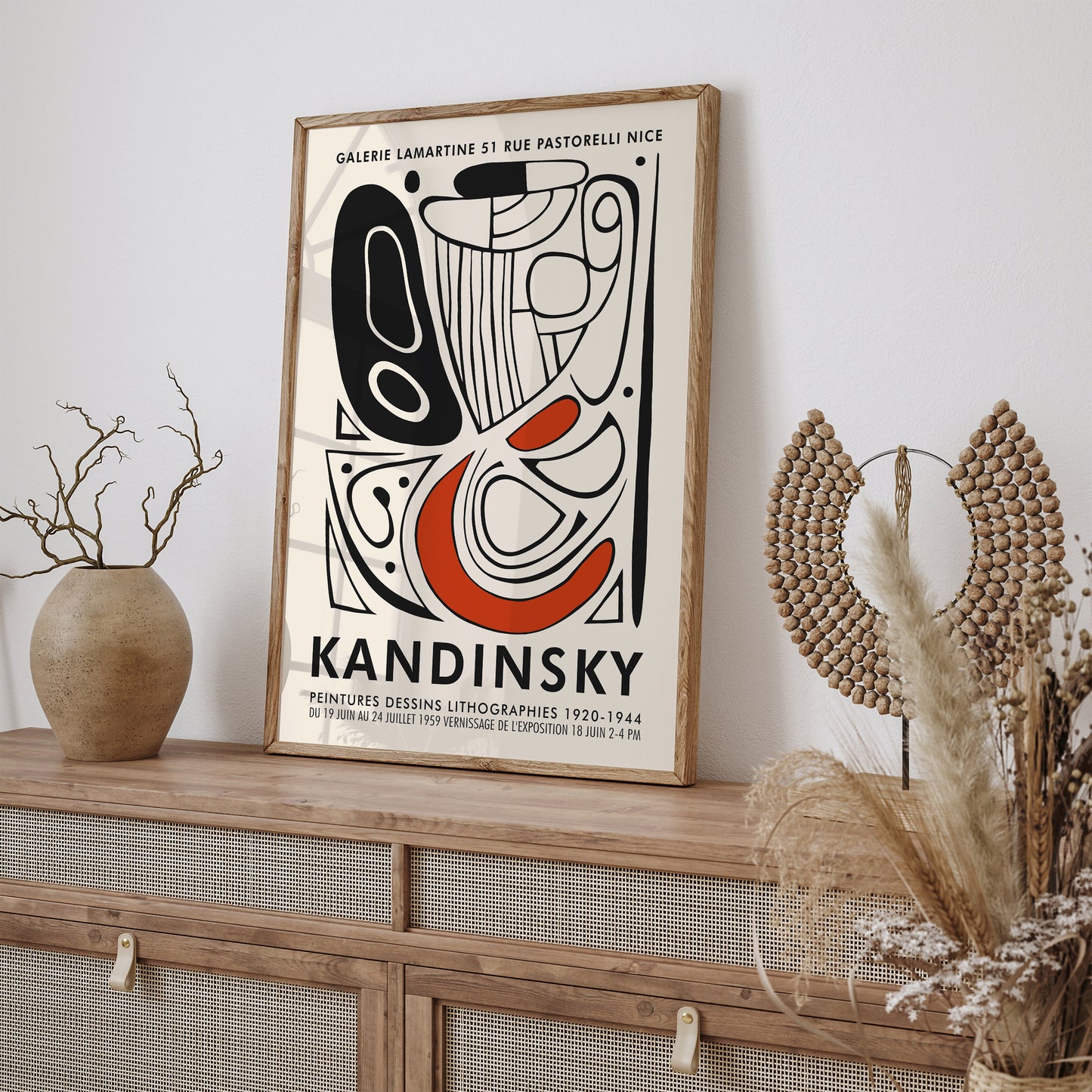 Abstract Kandisky Poster Fall Bedroom Decor