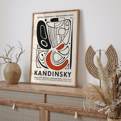 Abstract Kandisky Poster Fall Bedroom Decor