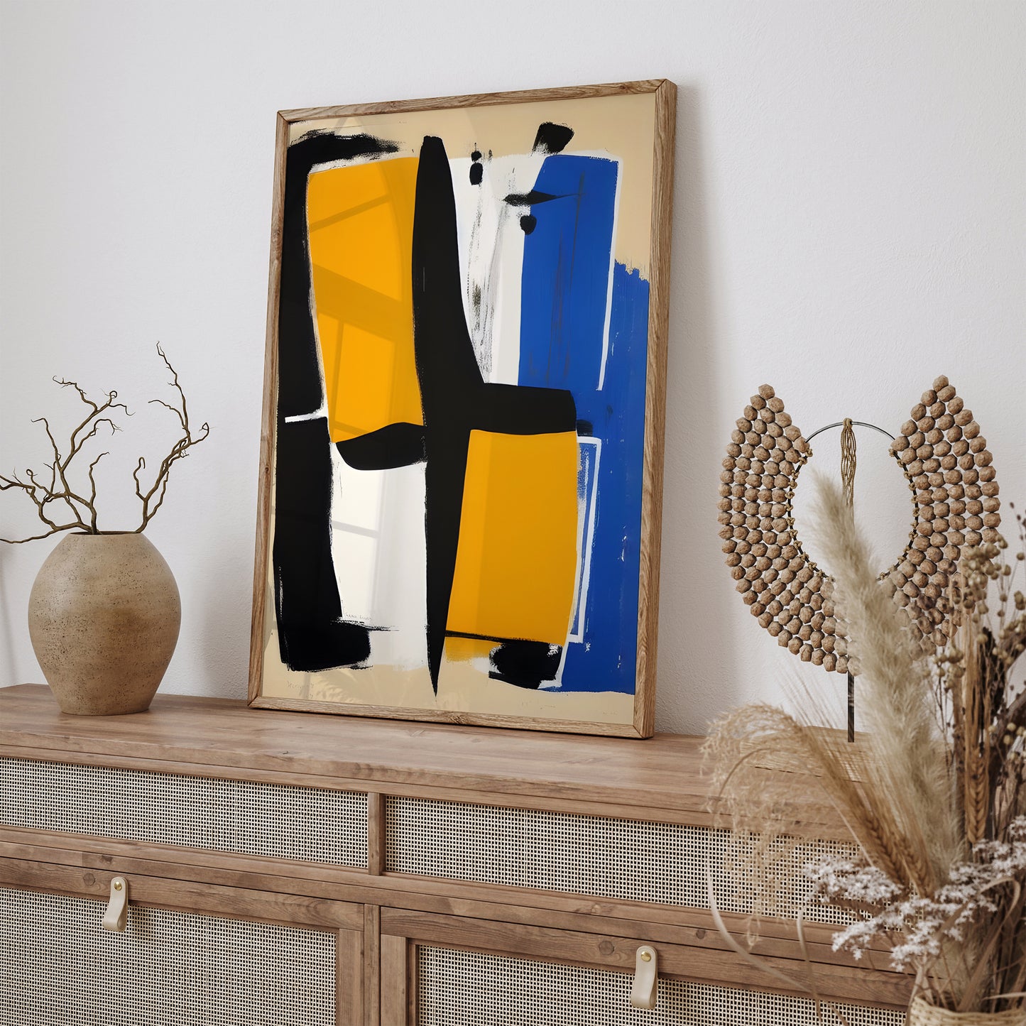 Mid-Century Modern Abstract Painting Poster