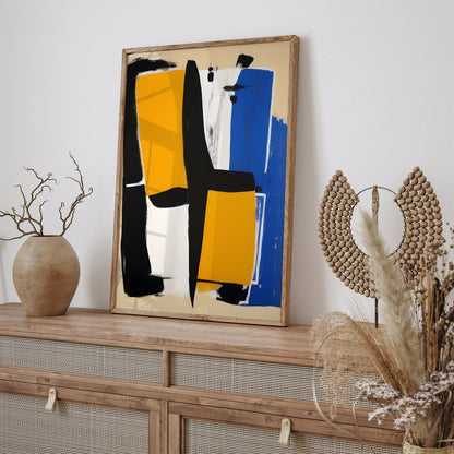 Mid-Century Modern Abstract Painting Poster