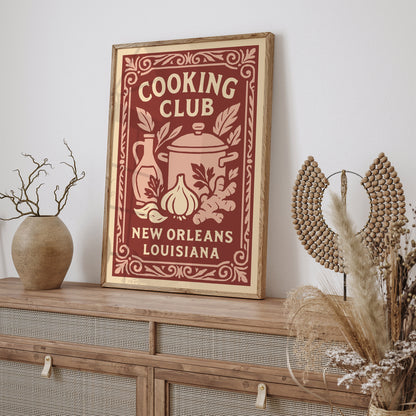 Cooking Club New Orleans Poster 2026