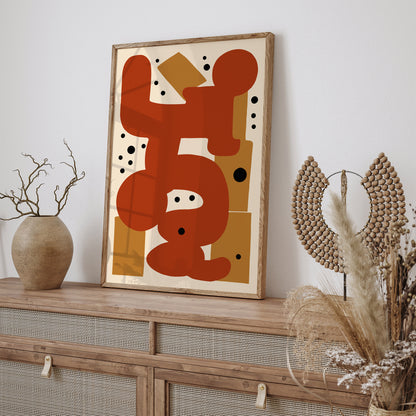 Mid Century Modern Abstract Wall Art