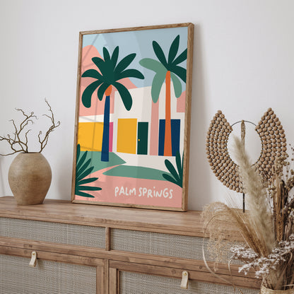 Palm Springs Modern Travel Poster