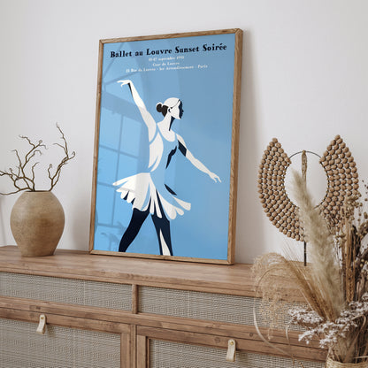 Paris 1993 Vintage Ballerina Wall Art Poster