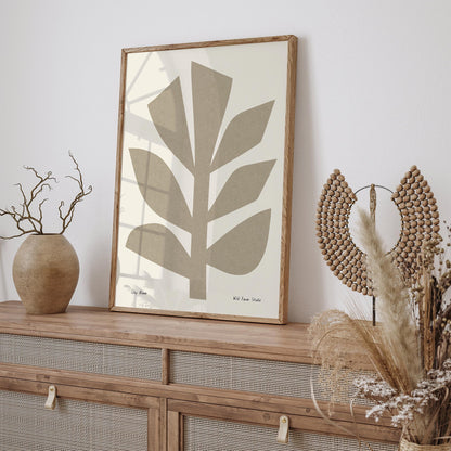Clay Bloom Minimalist Poster