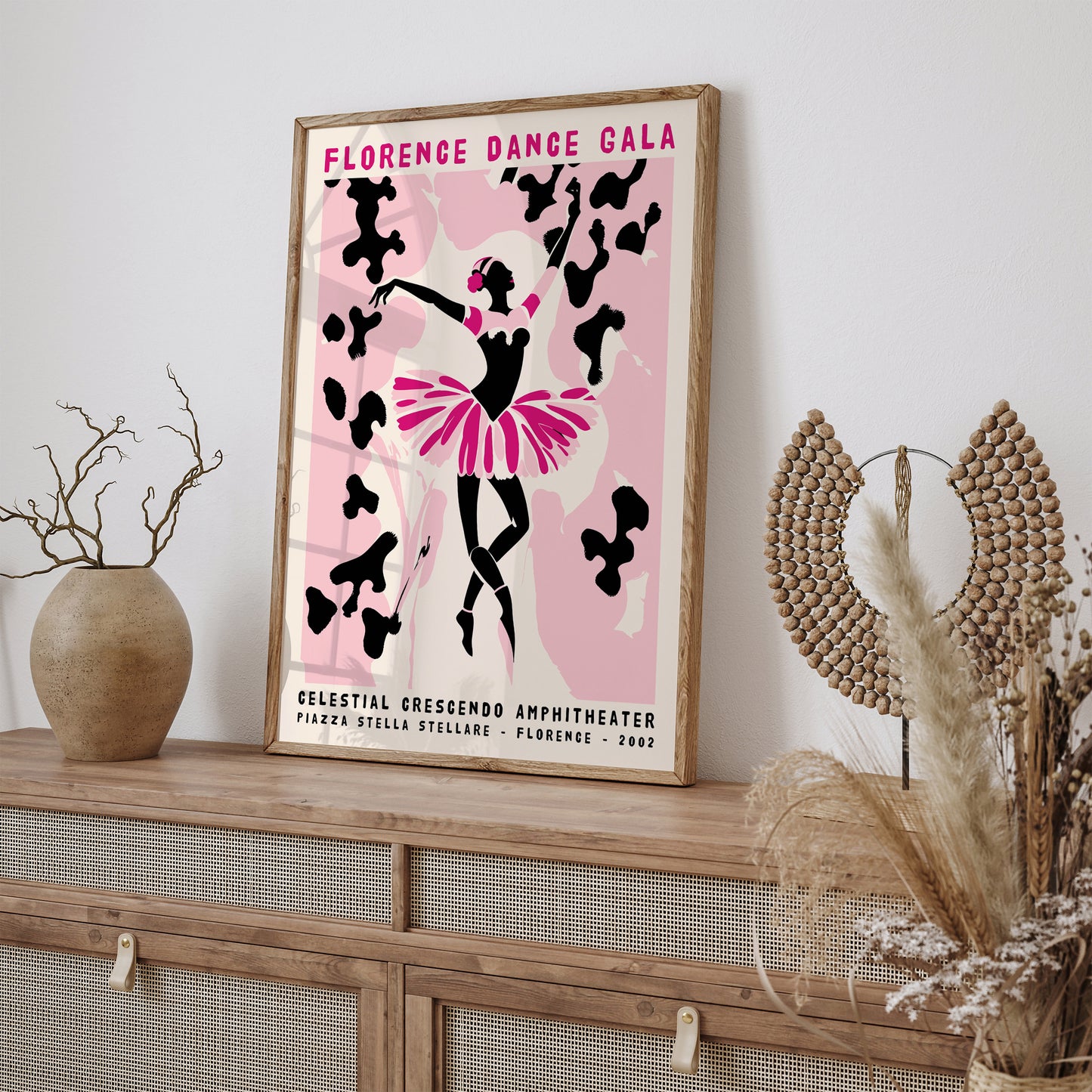 Florence Dance Gala Pink Art Print