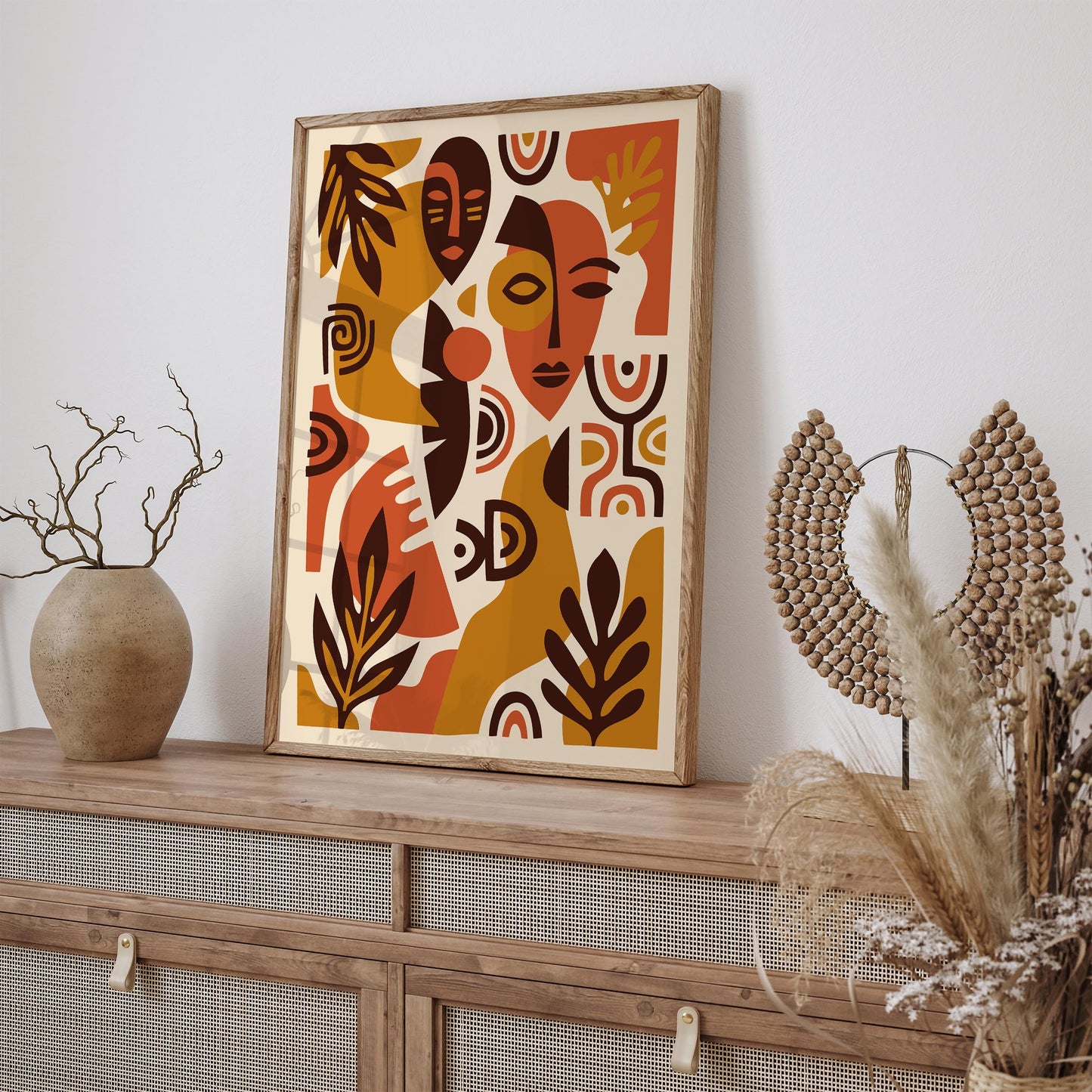 Bohemian African Abstract Poster