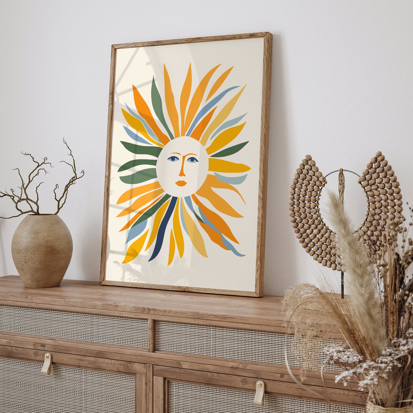 Mid-Century Modern Sunny Mood Art Print