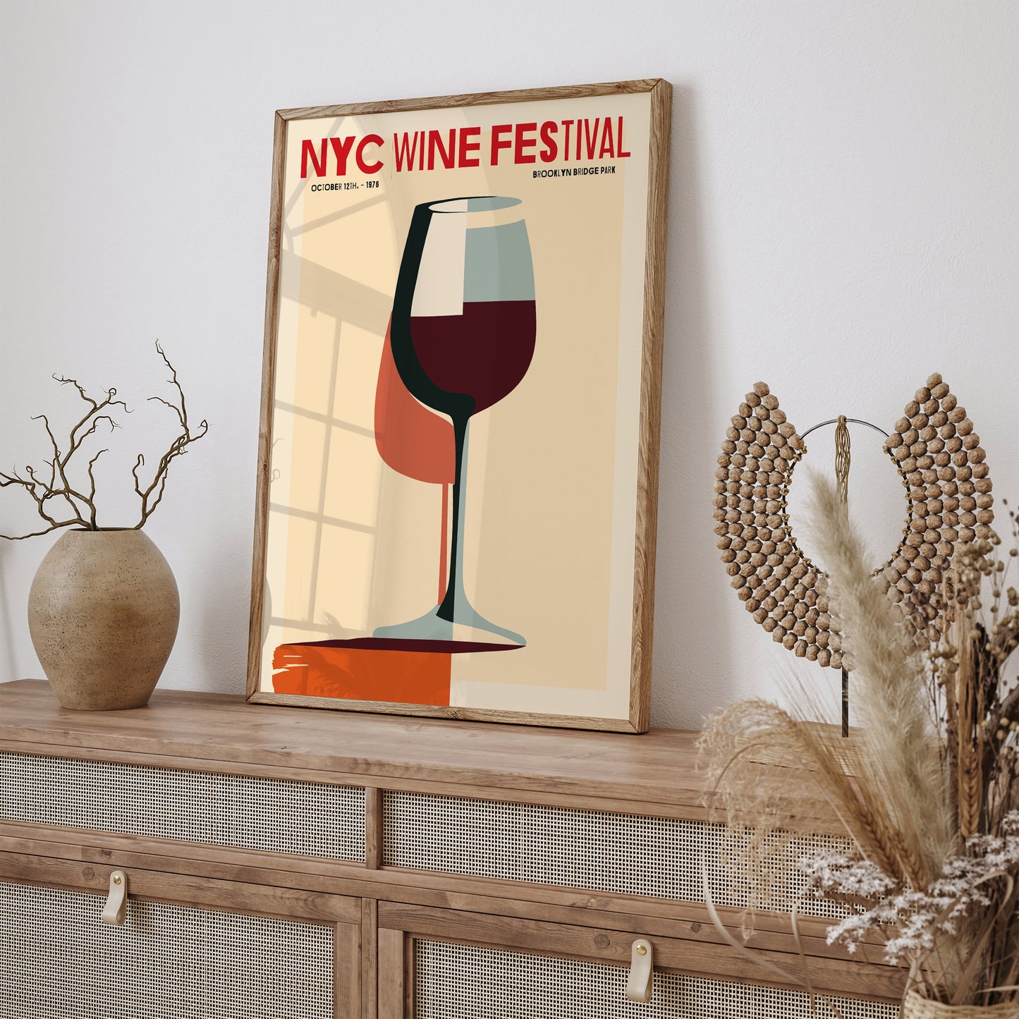 NYC Wine Festival Minimal Poster