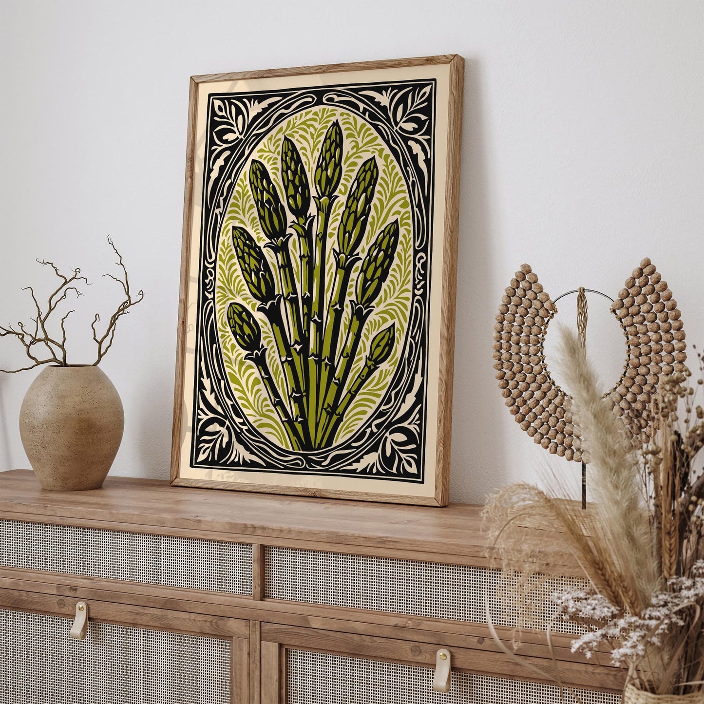 Asparagus Poster Kitchen Wall Art Decor