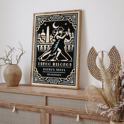 Buenos Aires Tango Poster – Argentina Dance Wall Art
