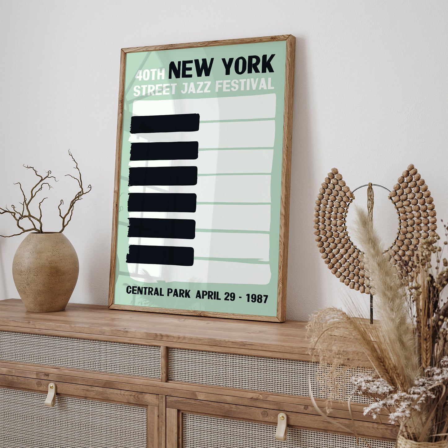 New York Street Jazz Festival Minimal Poster