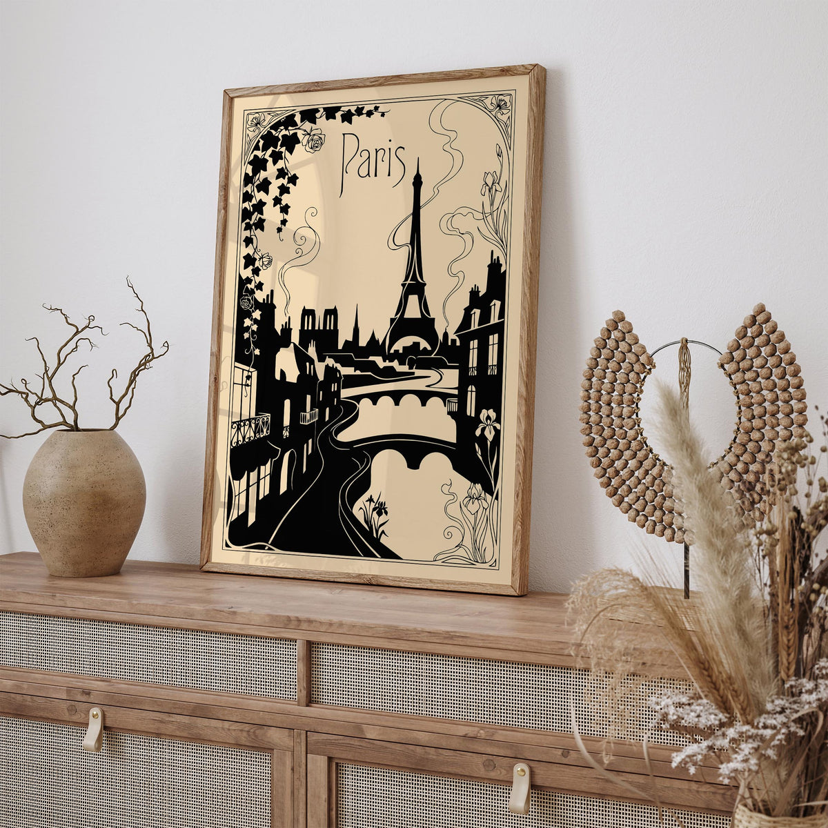 Paris Art Nouveau Travel Poster