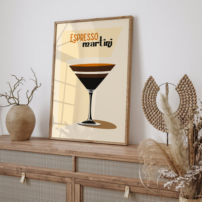 Espresso Martini Vintage Poster