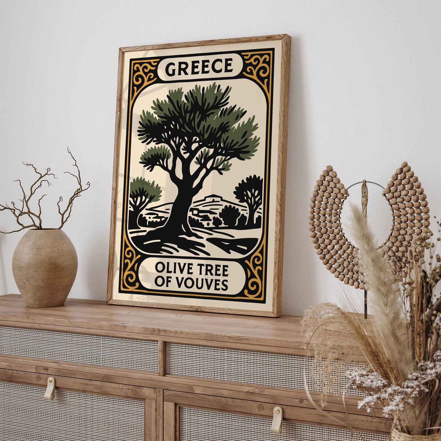 Greece Olive Trees Poster