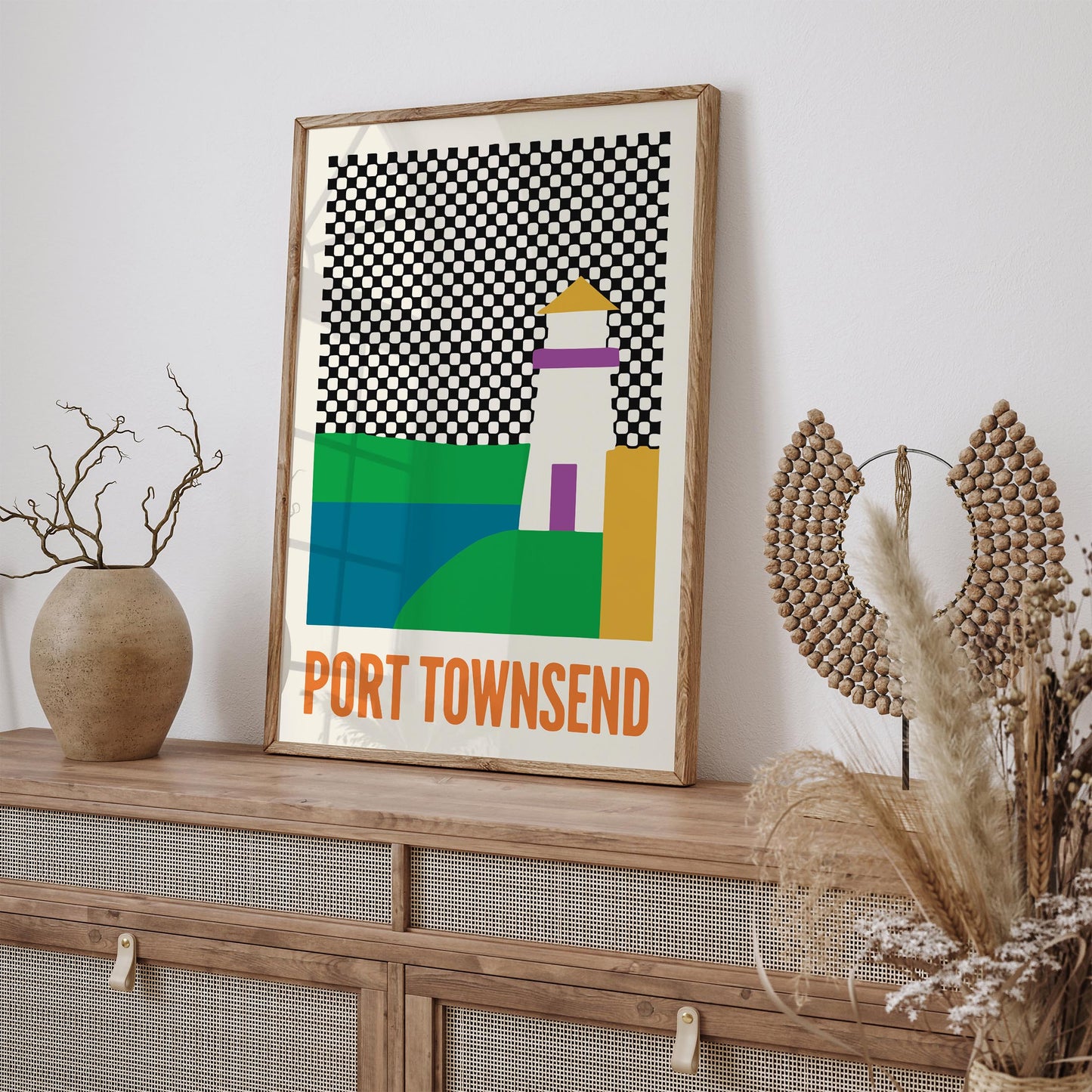 Port Townsend Poster - Mid Century Modern Wall Art