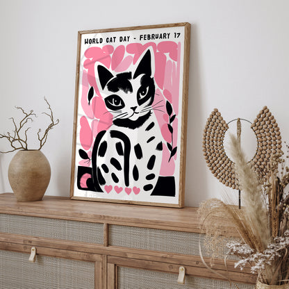 World Cat Day Cute Poster