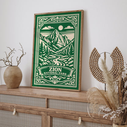 Zion National Park Poster