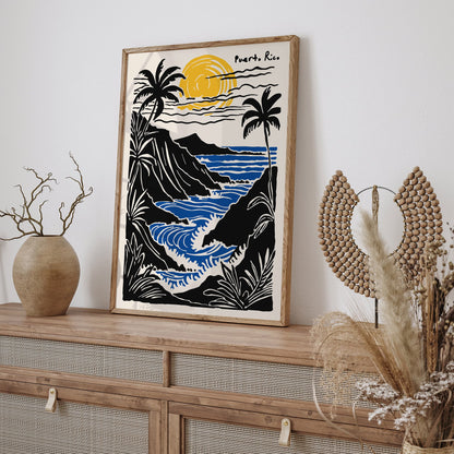 Puerto Rico Travel Poster