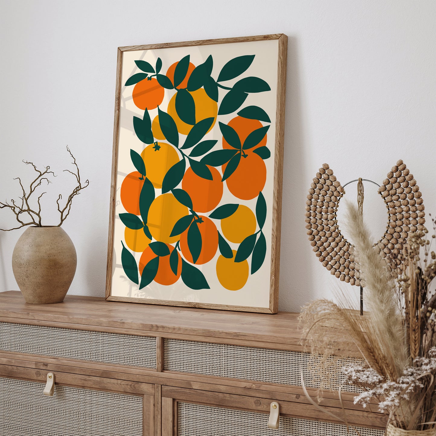 Oranges Fruit Kitchen Art Print