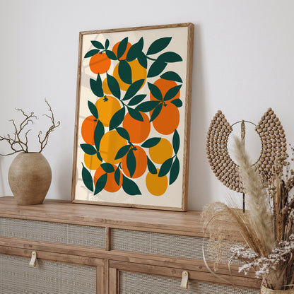 Oranges Fruit Kitchen Art Print