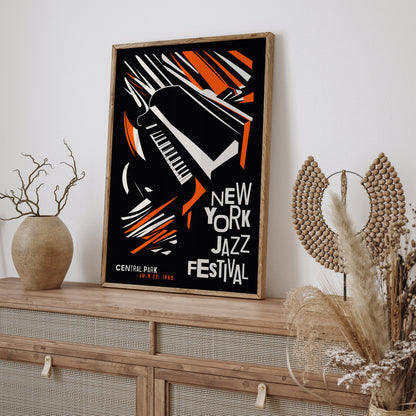 New York Jazz Festival 1995 Retro Poster