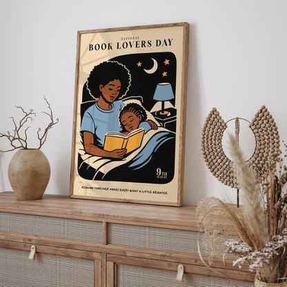National Book Lovers Day Poster