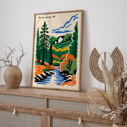 Montgomery Ohio Travel Poster