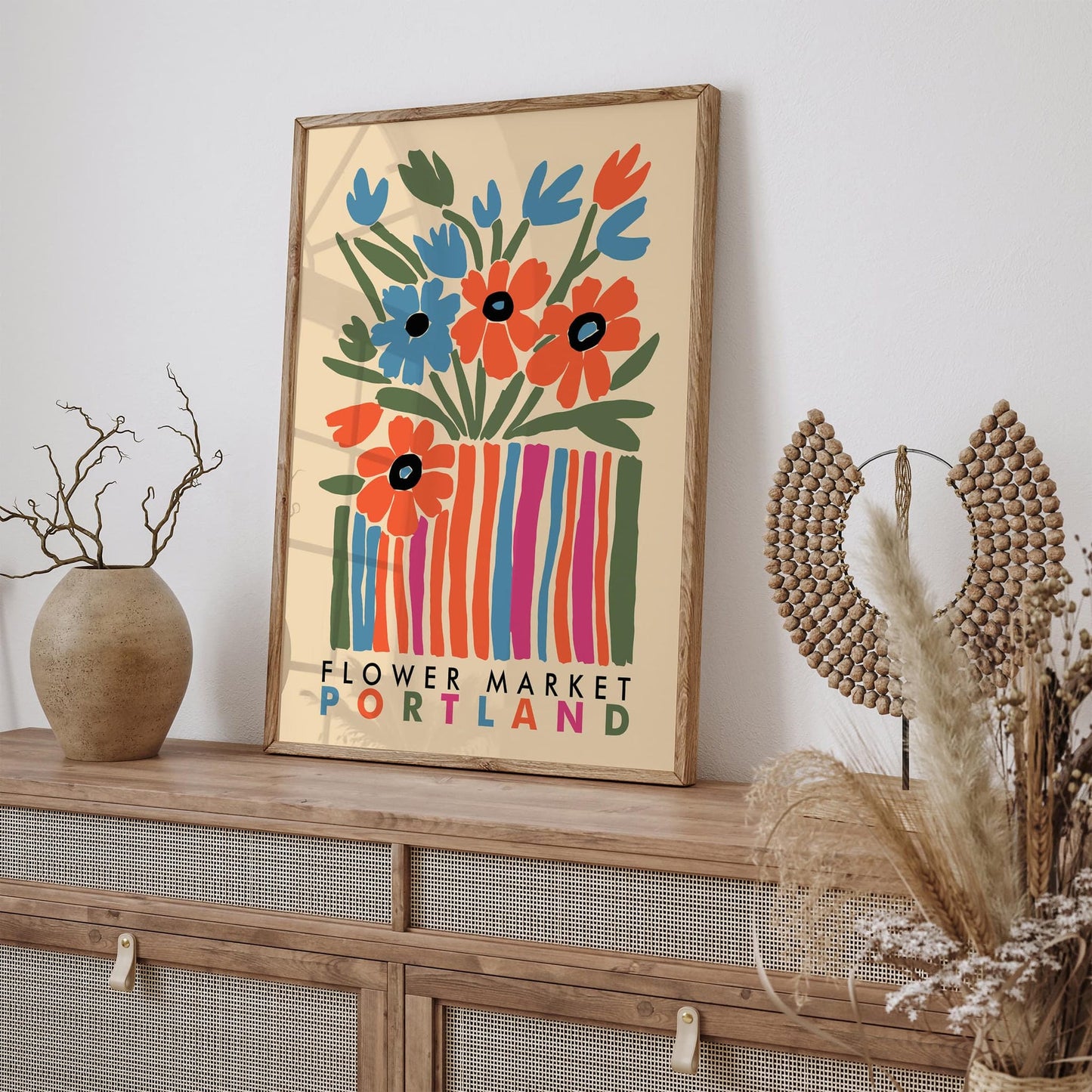 Portland Flower Market Poster