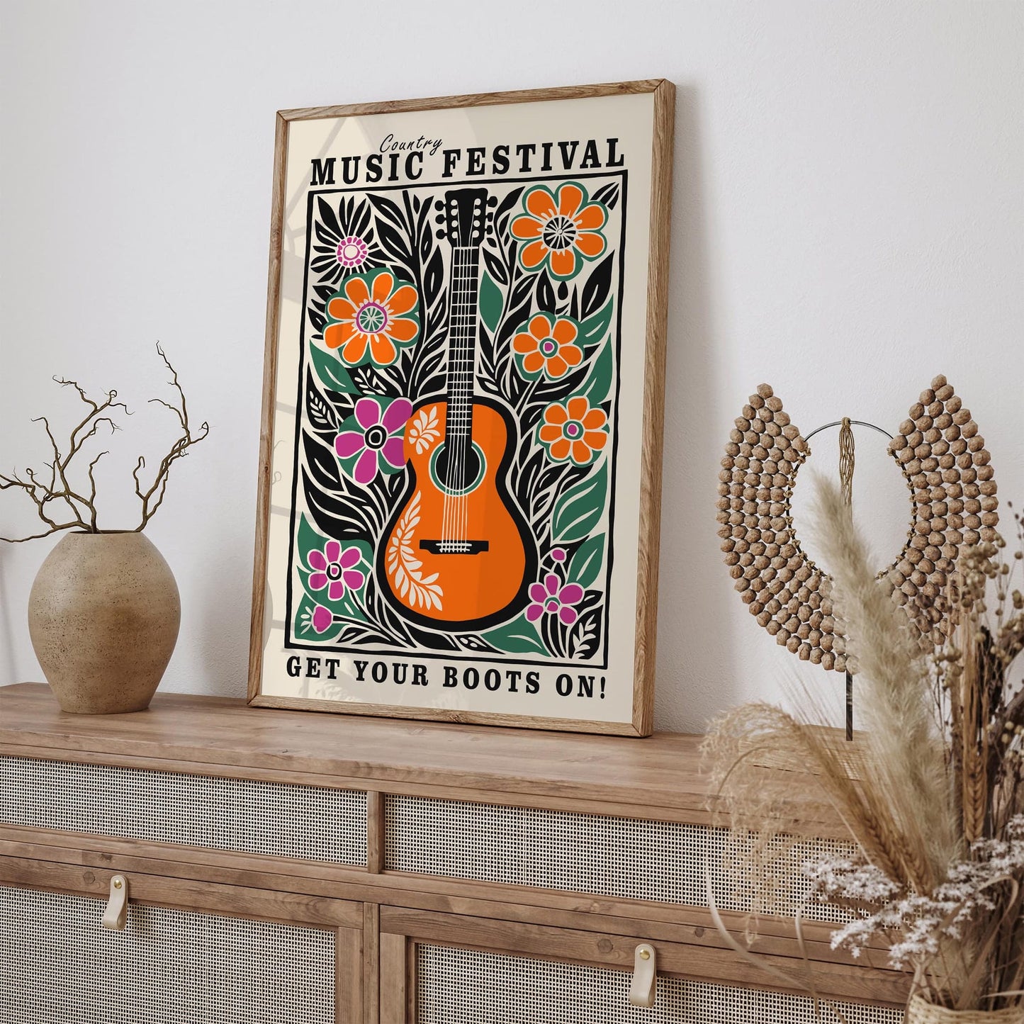 Country Music Folk Poster