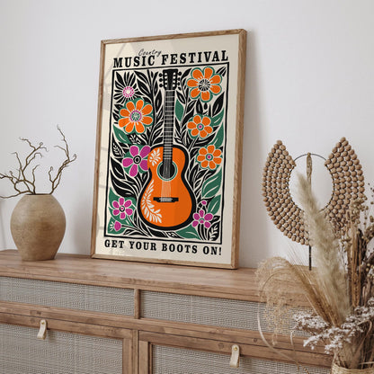 Country Music Folk Poster