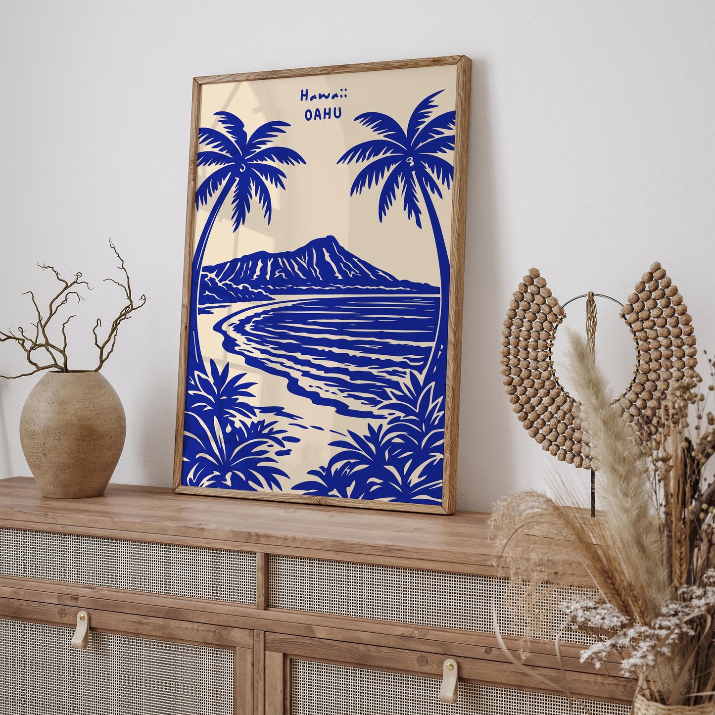 Hawaii Oahu Travel Poster