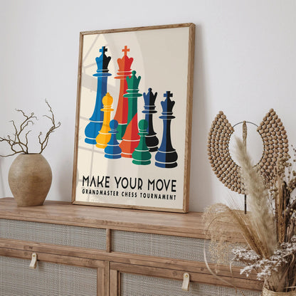 Chess Poster Print – Make Your Move Wall Art