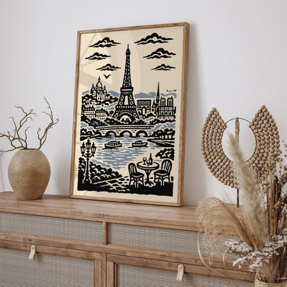 Paris 97 Vintage Travel Poster