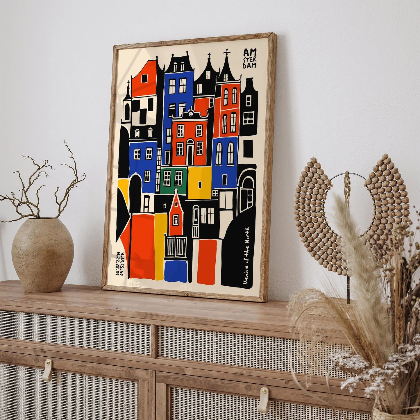 Amsterdam Netherlands Travel Poster