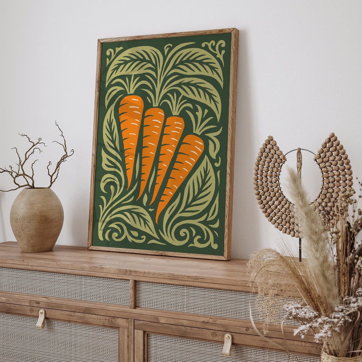 Carrots Rococo Wall Art Print