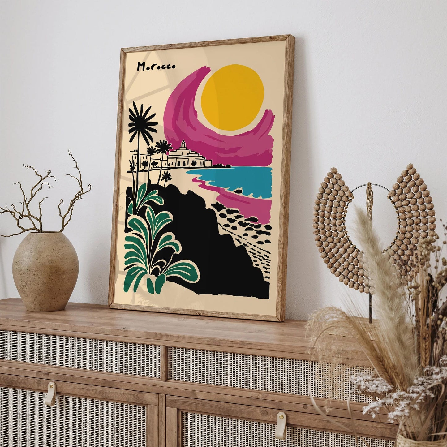 Morocco Travel Poster – Exotic Wall Art Print